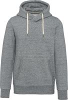 Kapucnis felső SWEATSHIRT Slub Grey Heather